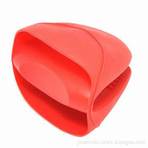 Hot Red Silicone Oven Mitts
